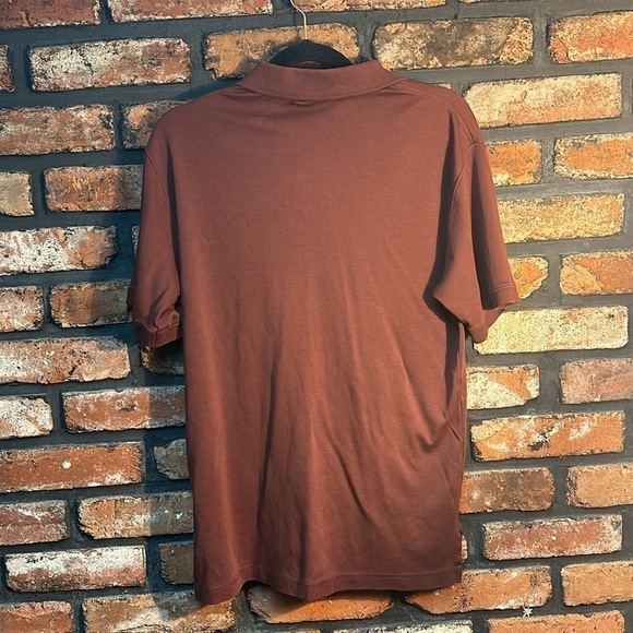 Mens size small L.L bean brown polo - Picture 3 of 4